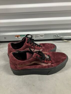 VANS Disney x Old Skool Stackform 'Poison Apple' lace up shoes sneakers sz 8.5